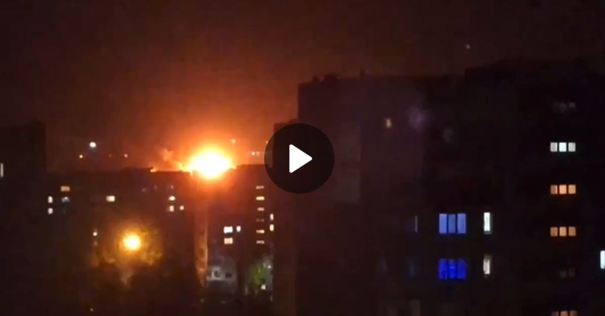 Мощный ракетный удар по нефтебазе в Луганске