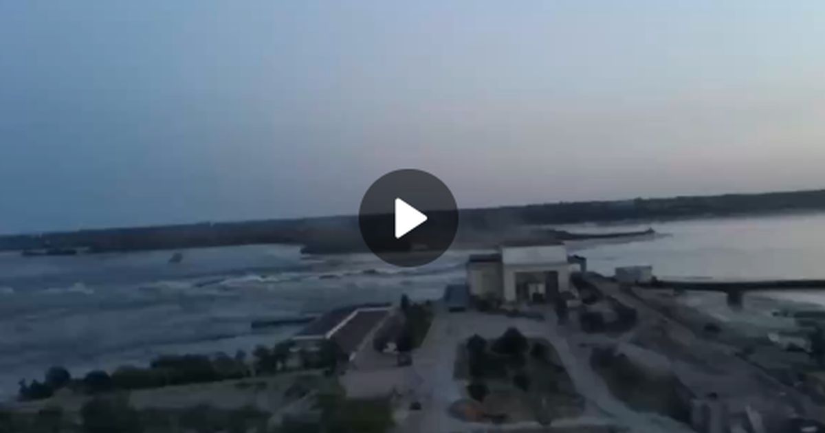 Прорвана плотина Каховской ГЭС в «зоне СВО». Видео катаклизма и оценки с мест