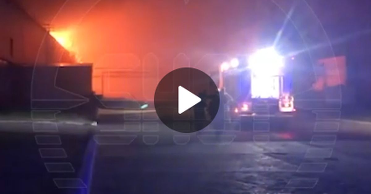 Видео: персонал завода  Ferroni в Тольятти спасается бегством от страшного пожара