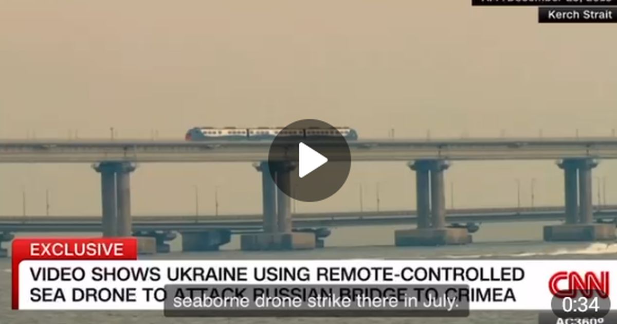 Миру показали секретные кадры удара ВСУ по Крымскому мосту