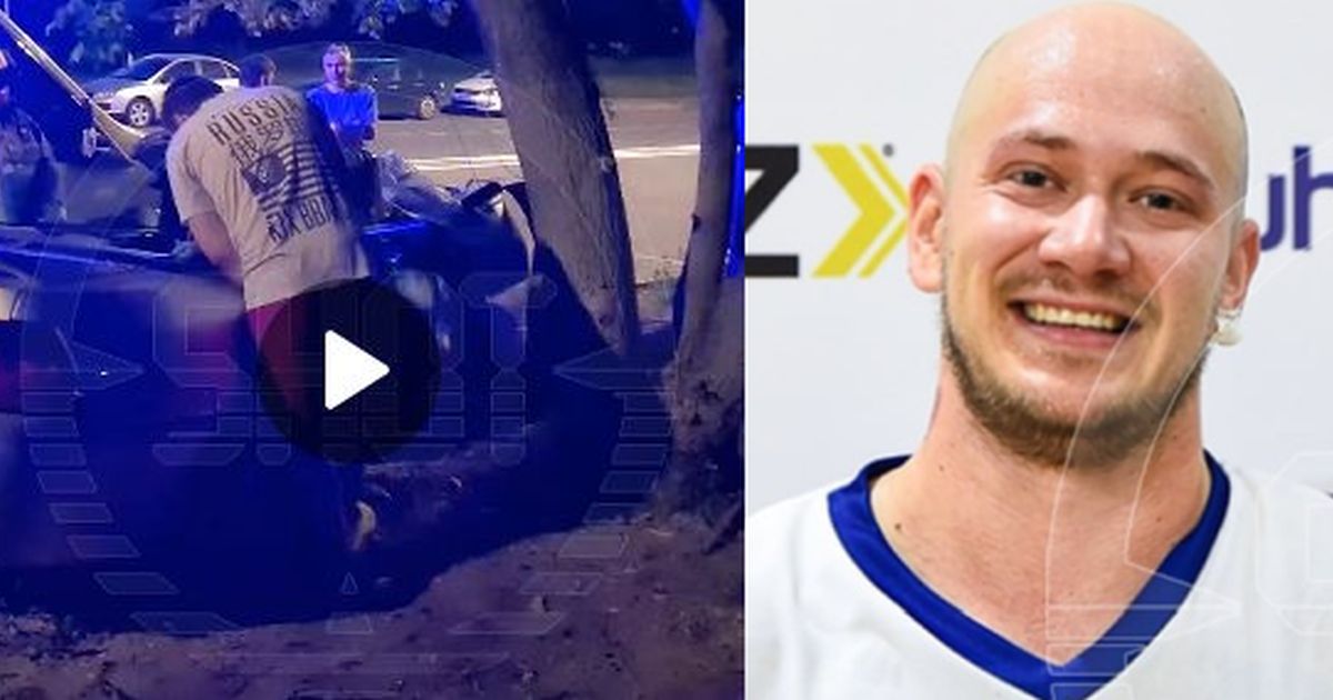 Кабриолет крутого баскетболиста врезался в дерево в Москве. Водитель сбежал, бросив пассажирку в шоке