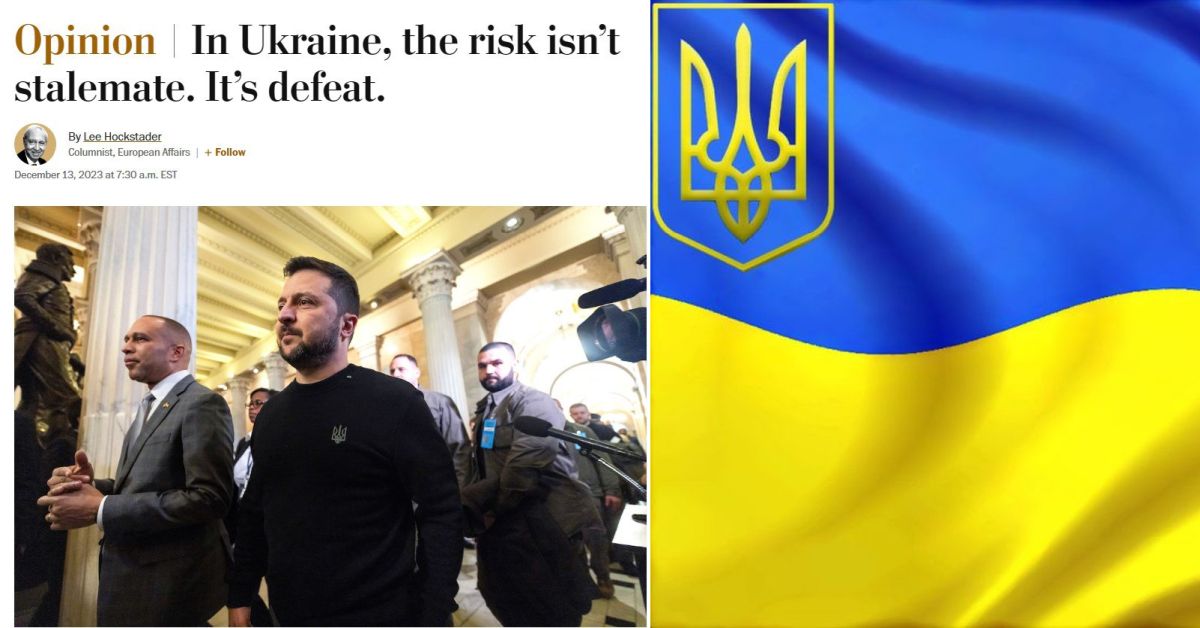 Обозреватель Washington Post видит главный риск для Киева в поражении, а не в тупике на фронте