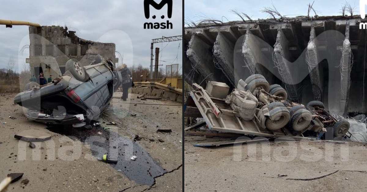 В Смоленской области прямо под колёсами водителей рухнул мост
