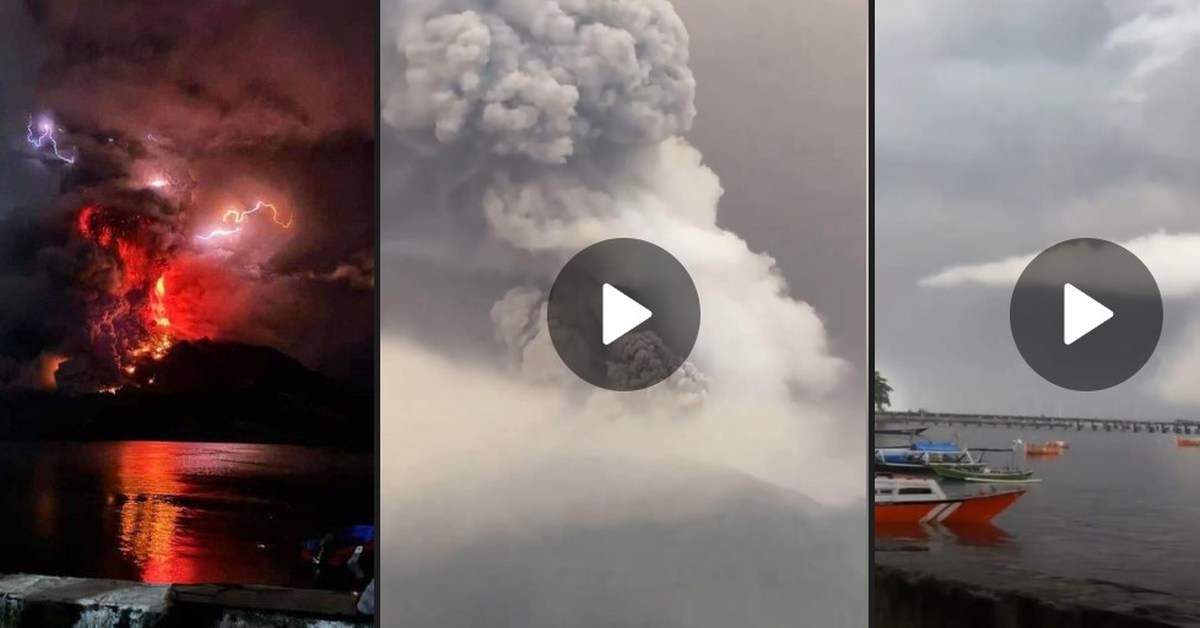 Красота – страшная сила: взгляните на извержение вулкана Руанг