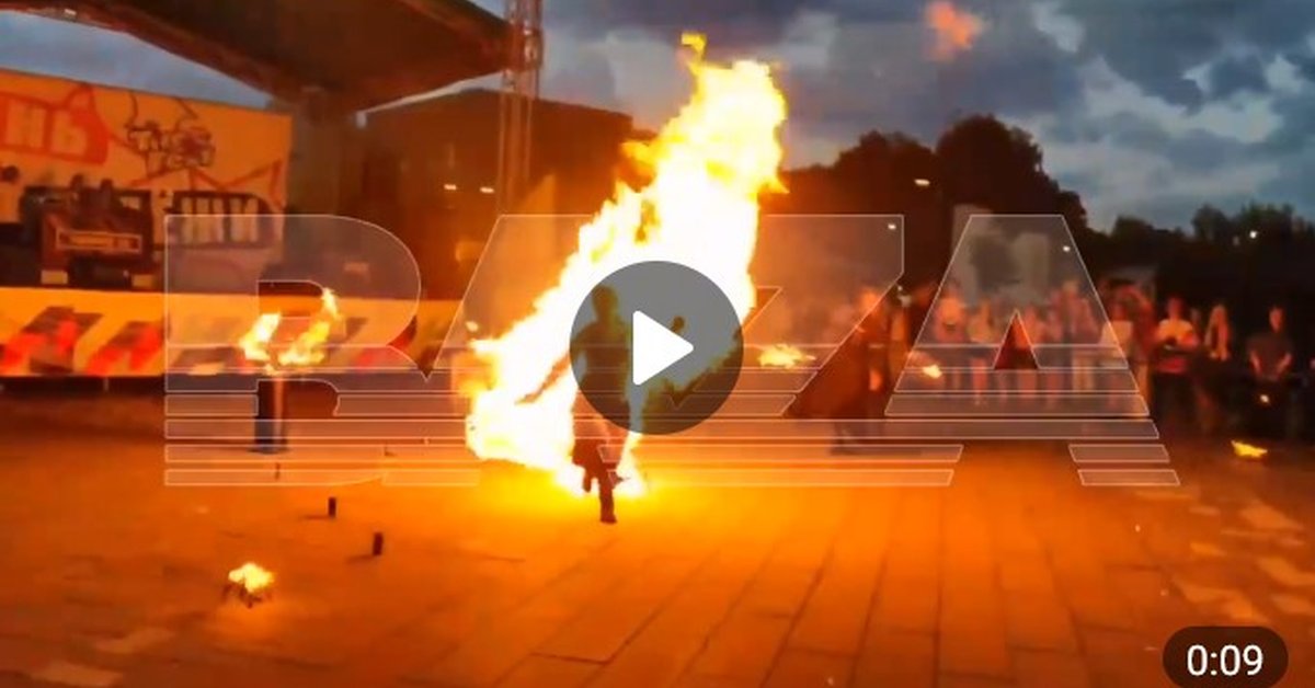 Игры с огнём: артистка загорелась во время фаершоу