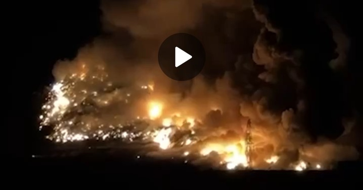 Тысяча квадратных метров пламени: в Новороссийске горит мусорный полигон