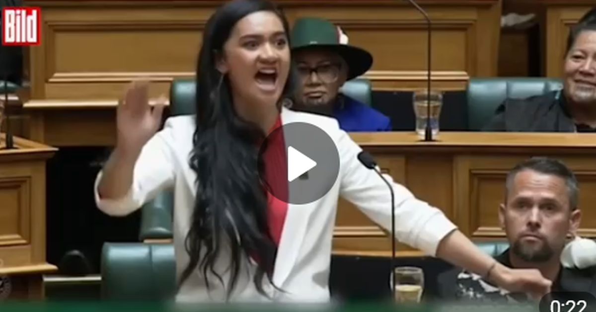 Парламентская жизнь: депутат от Партии маори исполняет боевой клич 