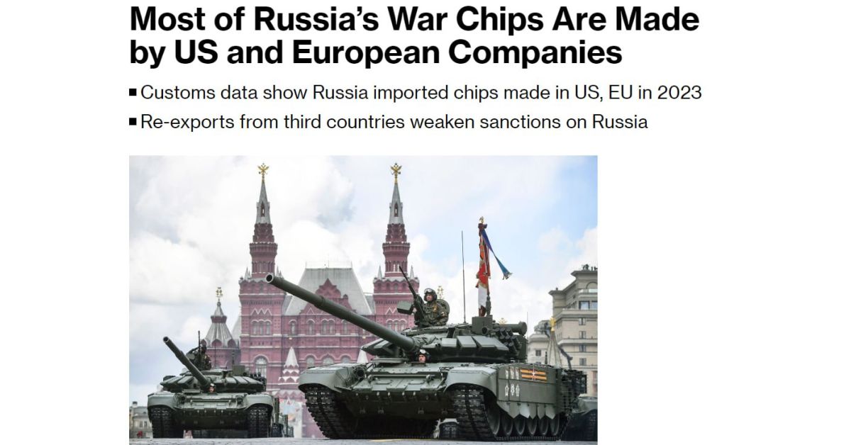 Есть данные: Россия в обход западных санкций ввезла чипов на $1 млрд