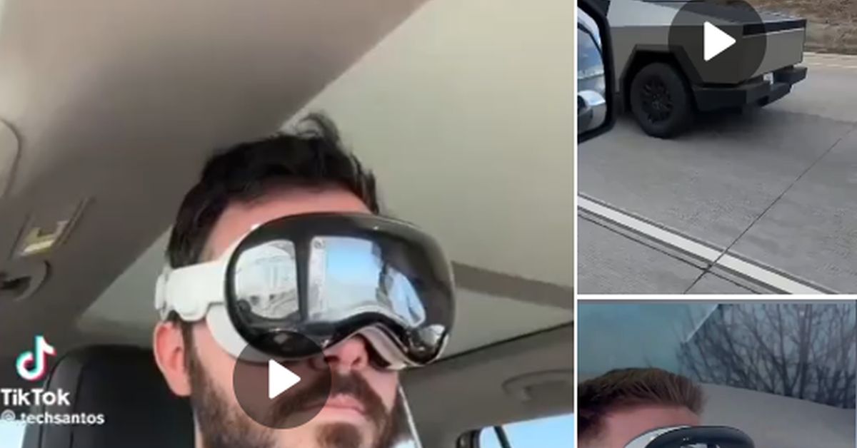 Новая опасность на дорогах: водитель в Apple Vision Pro