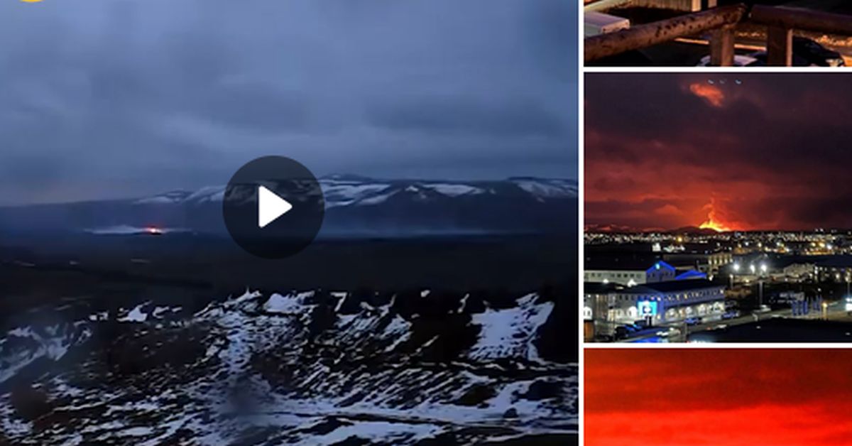 Грозное зрелище: извержение вулкана в Исландии