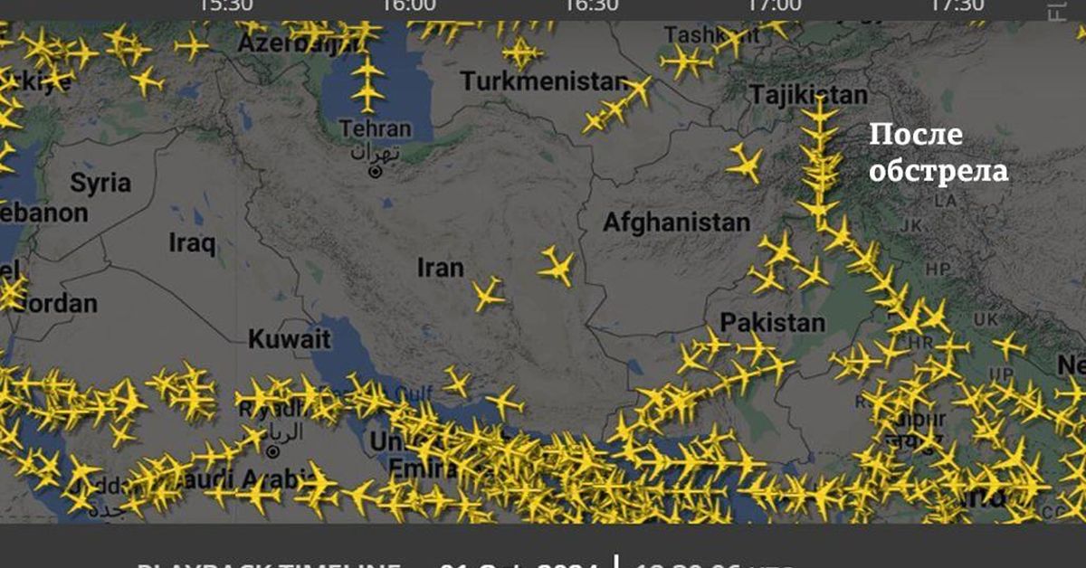 Как поменялось воздушное пространство восточного полушария после иранского обстрела Израиля?
