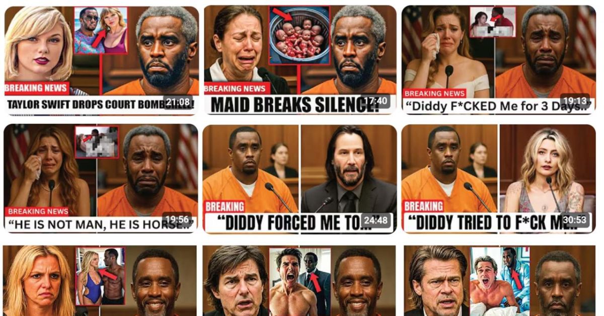 Предприимчивые ютюберы зарабатывают большие деньги на фейковых роликах с Пи Дидди