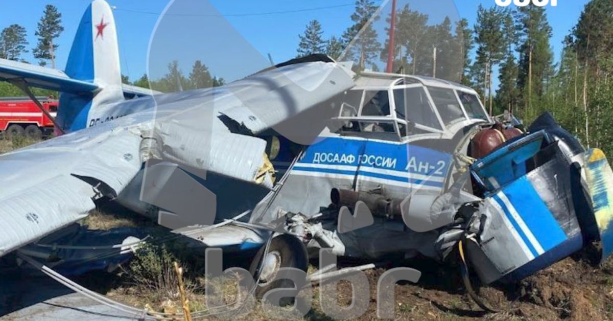 Ан-2 с парашютистами на борту совершил жесткую посадку в Забайкалье 