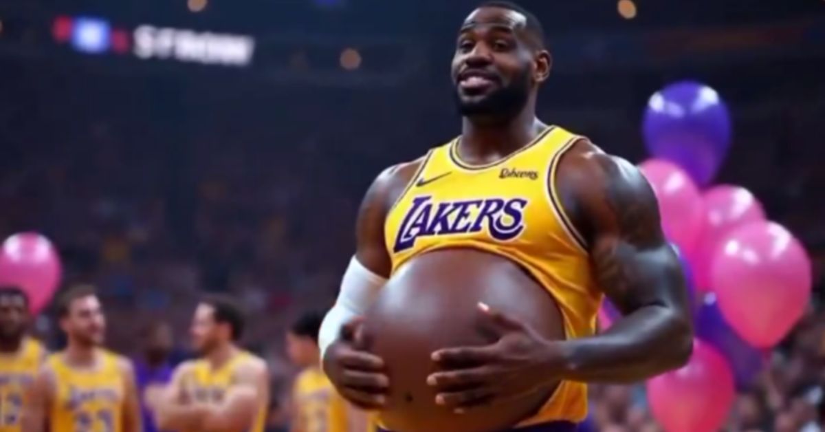 «Беременный» баскетболист Леброн Джеймс будет судиться с искусственным интеллектом