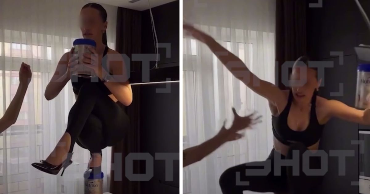 Безумный челлендж: молодая мать на каблуках навернулась со сложной пирамиды под песню Ники Минаж 