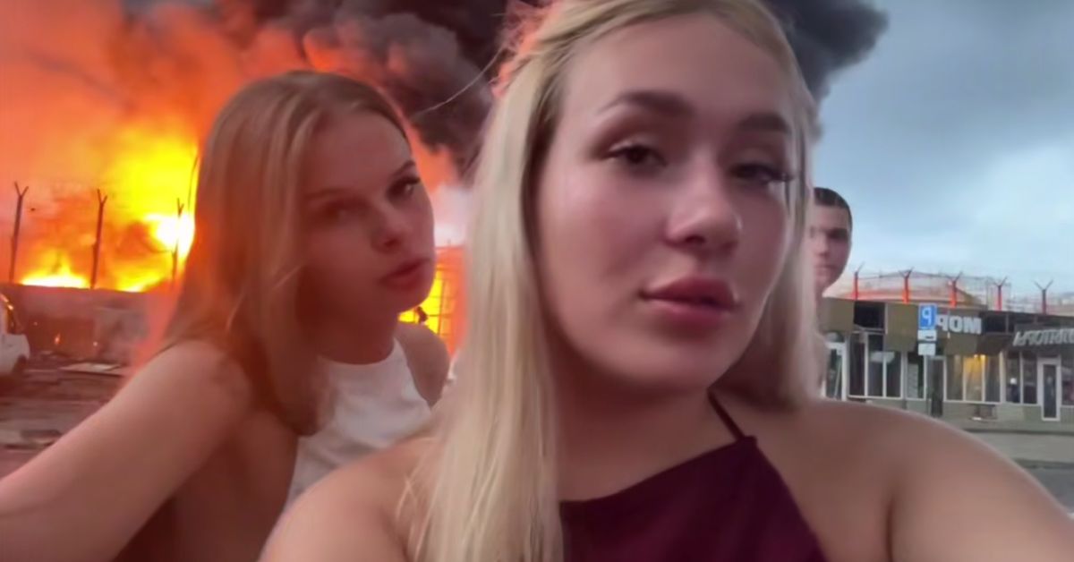 Выявлены девчушки, записавшие легкомысленный видосик на фоне подоженной ВСУ нефтебазы в Сочи