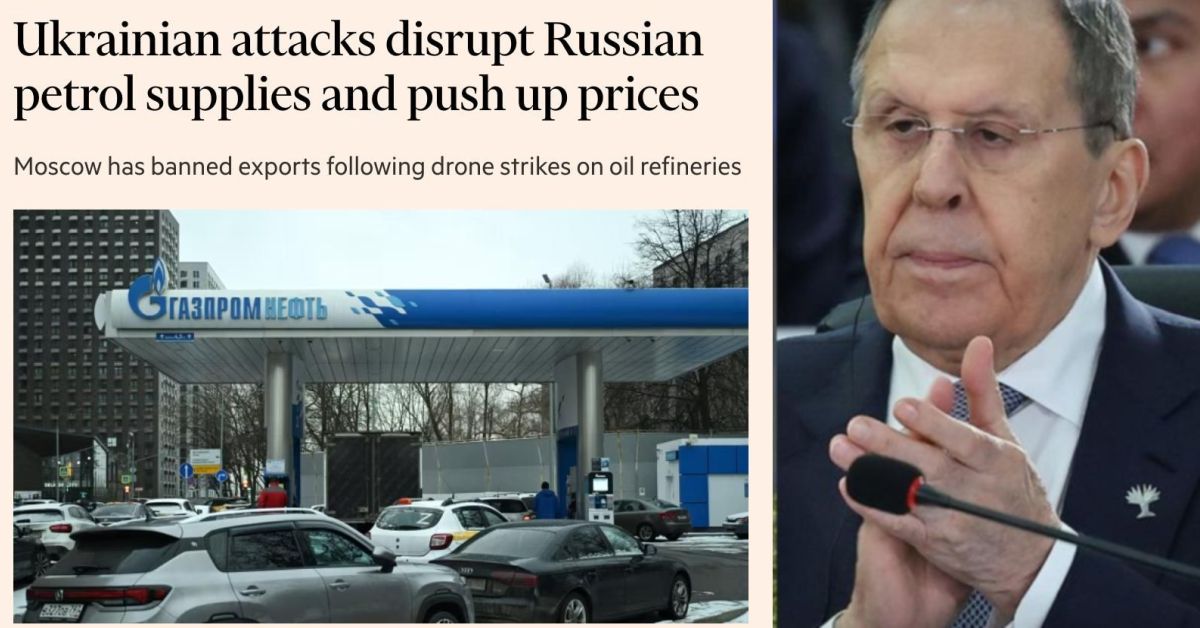 Украинские БПЛА разгоняют цены на бензин в РФ. Удар по «Дружбе». Лаврова попрекают в затягивании переговоров. СВО «по плану» — 22.08.25