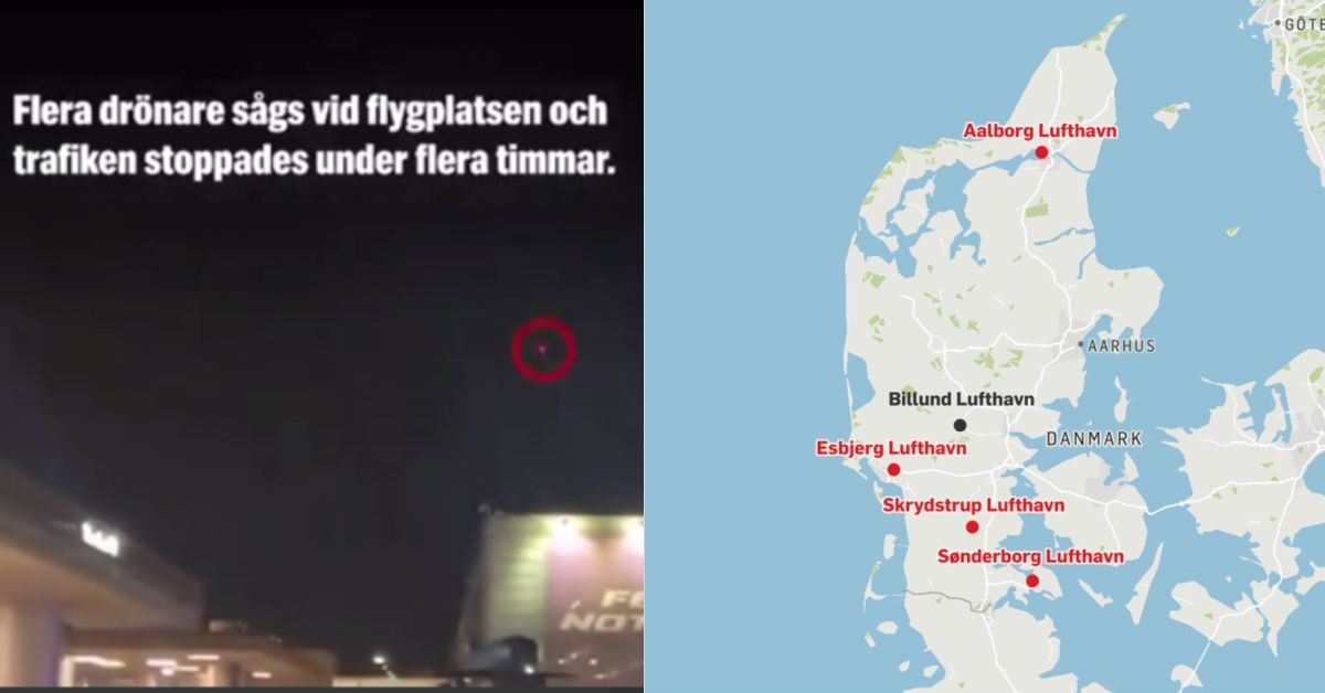 Аэропорты Дании нервируют неизвестные дроны (не факт что российские, но Европа же на грани кремле-натовской СВО!) 25.09.25  
