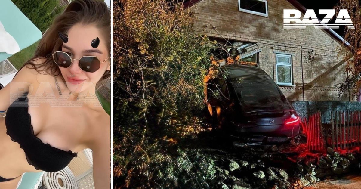 Светское ДТП: бухая дочь бандита Цапка врезалась на «мерсе» в частный дом под Таганрогом