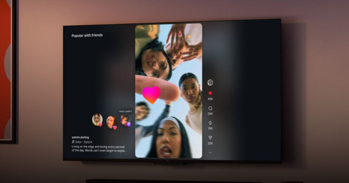 Экстремистская «Инста» даст возможно смотреть рилсы на телевизоре