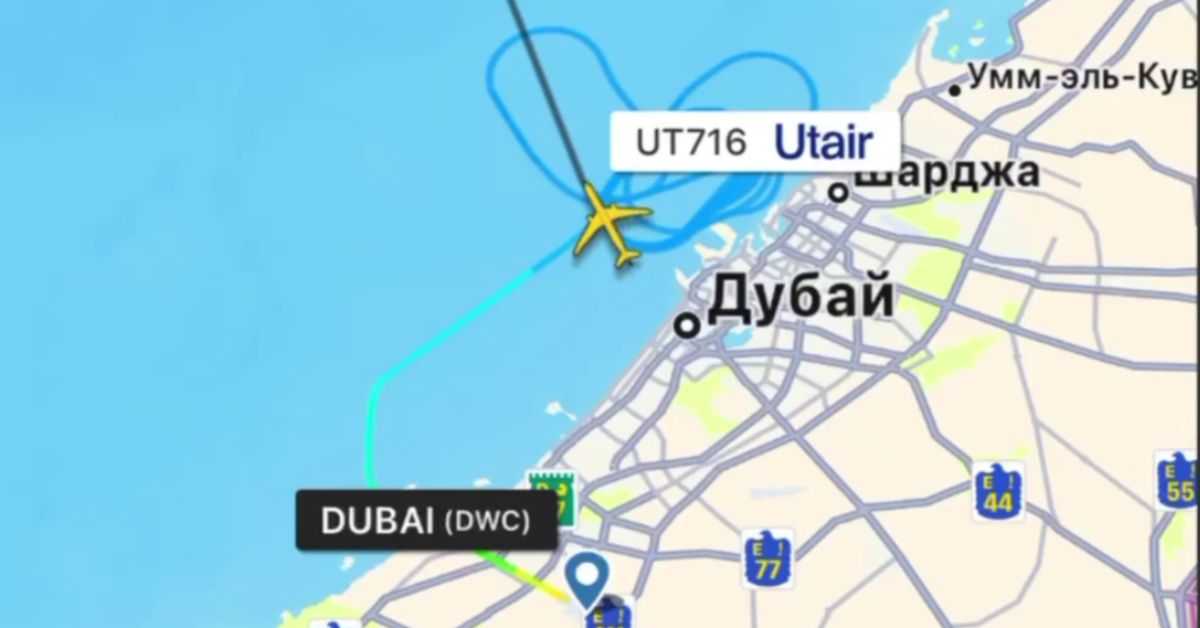 Лайнер Utair кружит в районе Дубая, вырабатывая топлива: подан сигнал бедствия 